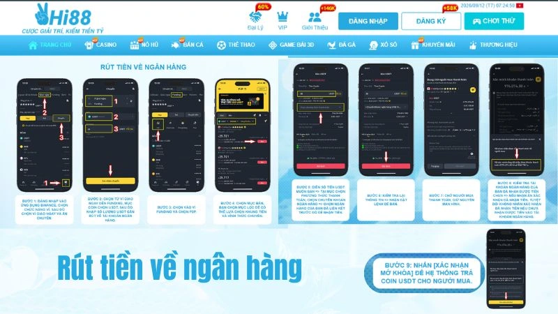 Hướng Dẫn Rút Tiền Về Ngân Hàng